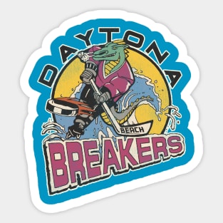 Defunct Daytona Beach Breakers Hockey Team Sticker
